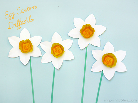 \"spring-crafts-for-kids-egg-carton-daffodils